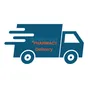 A delivery truck